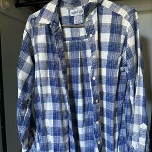 Cabin Creek Women’s Blue and White Checkered Shirt